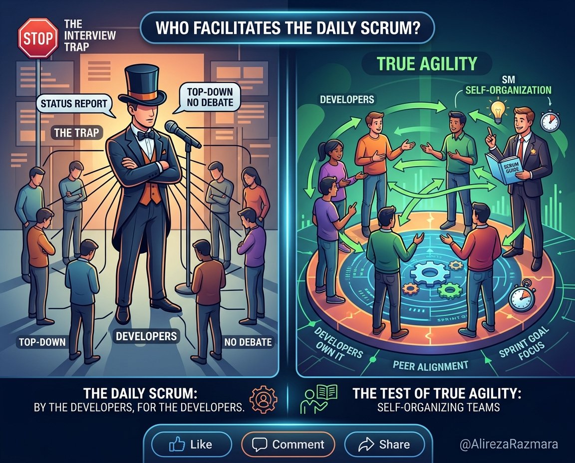 The #1 Interview Trap That Catches Even Senior Agile Leaders: Who Facilitates the Daily Scrum?
