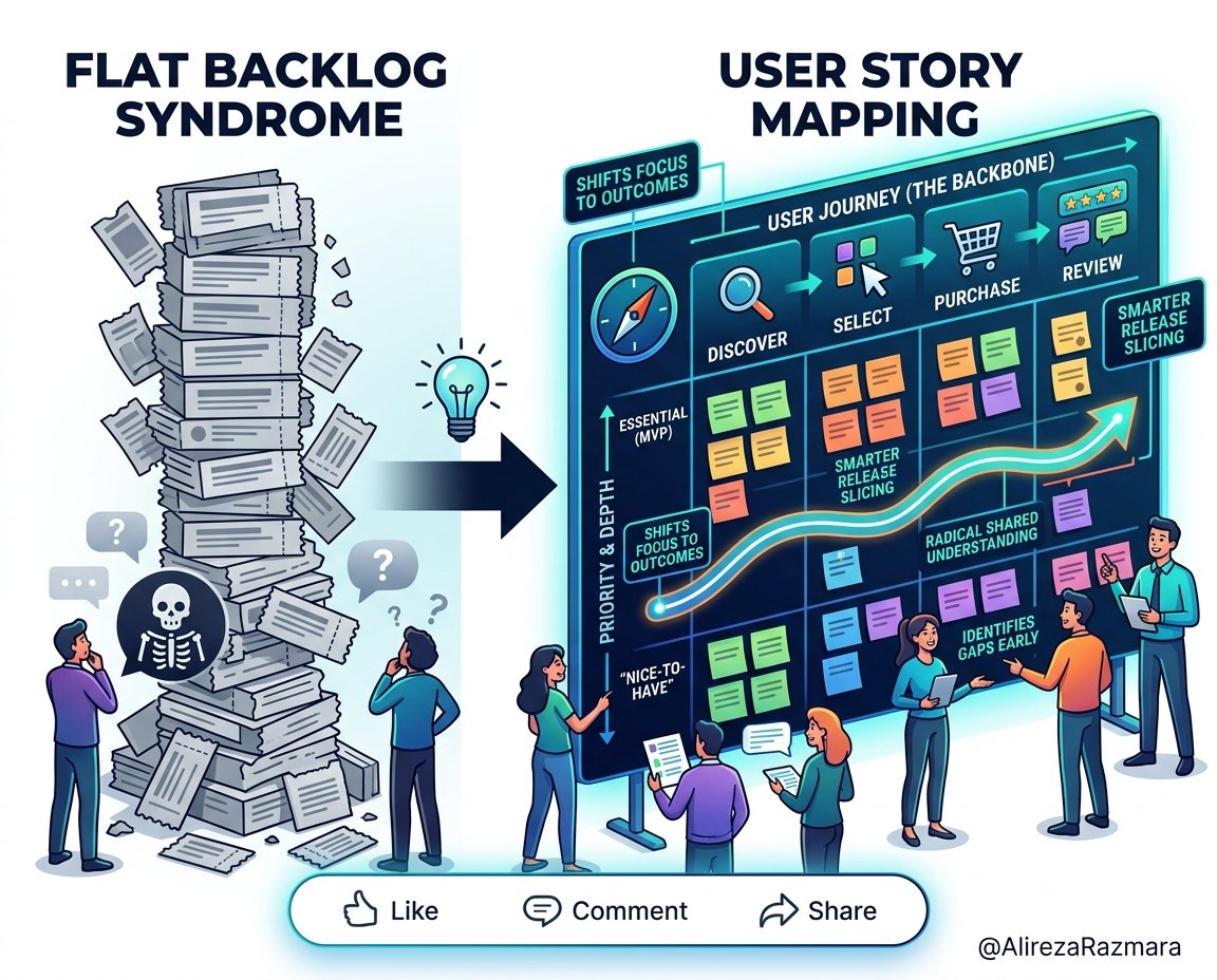 User Story Mapping: Escaping the Flat Backlog Feature Factory